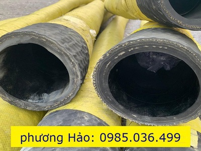 Ống cao su lõi thép bơm xi măng lắp xe bồn phi 114 dài 7 mét 3