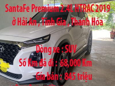 Chính chủ cần bán xe hyundai santafe premium 2.4l htrac 2019  ở hải an , tĩnh gia , thanh hóa 0