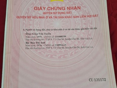 Chính chủ cần bán nhanh căn nhà đẹp vị trí đắc địa tại tỉnh gia lai 3