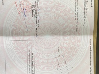 Chính chủ cần tiền gấp bán gấp lô đất full thổ cư, đã có sổ 108m2 3