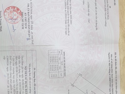 Chính chủ cần bán đất 2/ hà huy giáp, quận 12 tp hồ chí minh 2
