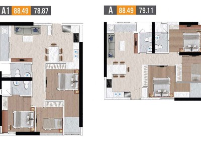 Căn 3pn diện tích 88m2  khu căn hộ lý chiêu hoàng quận 6, giá tốt chỉ 3 tỷ 1 0