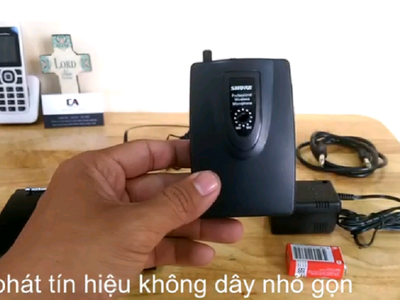 Micro choàng đầu, cài áo Shure SH-200 thu phát không dây 30m 2