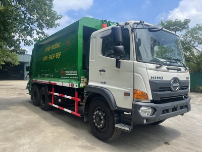 Xe cuốn ép rác HINO 22 khối 2