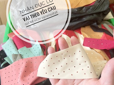 CẮT ĐỤC LỖ VẢI ÁO KHOÁC,đục lỗ vải theo yêu cầu 3