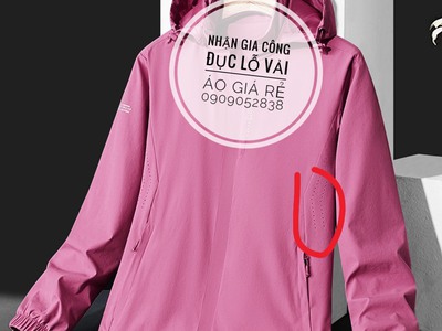 CẮT ĐỤC LỖ VẢI ÁO KHOÁC,đục lỗ vải theo yêu cầu 4