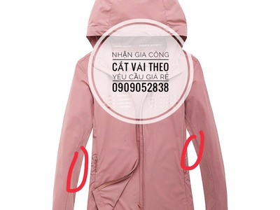 CẮT ĐỤC LỖ VẢI ÁO KHOÁC,đục lỗ vải theo yêu cầu 2
