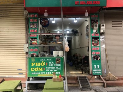 Sang nhượng cửa hàng cơm, phở địa chỉ đường bưởi, phường vĩnh phúc, quận ba đình, hà nội 0