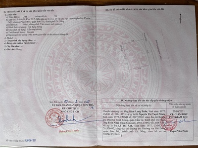 Chính chủ cần bán nhanh lô đất đường mỹ khê 8 - q. sơn trà - tp đà nẵng 2