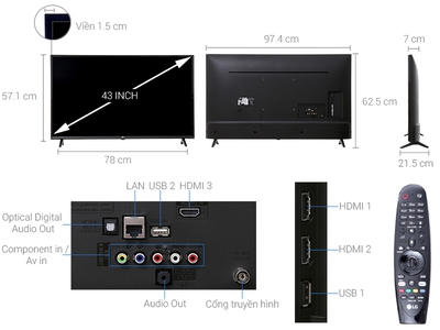 Bán tivi Smart Tivi LG 4K 43 inch 43UJ632T 2