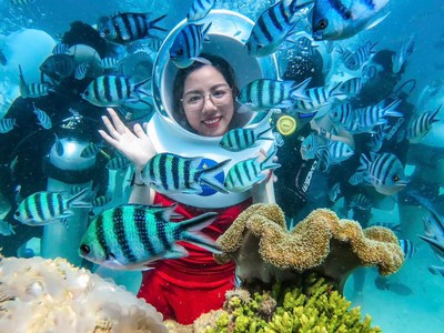 Combo vé đi bộ dưới đáy biển tại du thuyền Nautilus và tour 3 đảo 2