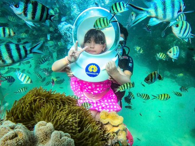 Combo vé đi bộ dưới đáy biển tại du thuyền Nautilus và tour 3 đảo 1