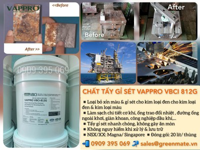 Chất tẩy gỉ sét VAPPRO VBCI-812G 0