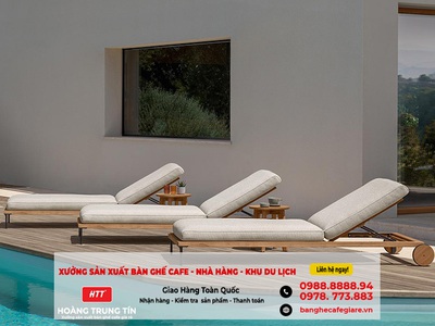 Long An  Bộ giường tắm nắng - dù che nắng bền đẹp giá rẻ cho hồ bơi, sân vườn 5