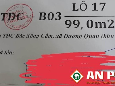 Bán lô góc khu B, tái định cư Bắc Sông Cấm, Dương Quan, Thuỷ Nguyên, Hải Phòng 1