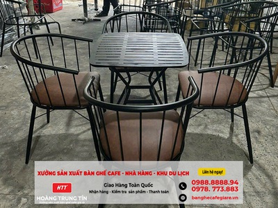 Bến Tre - Bàn ghế sắt nghệ thuật bền đẹp cho quán cafe sân vườn 7