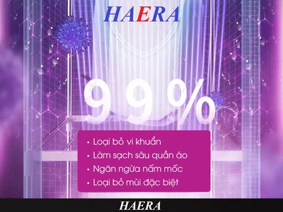 Máy sấy quần áo dạng gập gọn Haera-emasu Nhật Bản ET304 vỏ màu xanh có gì khác biệt 1