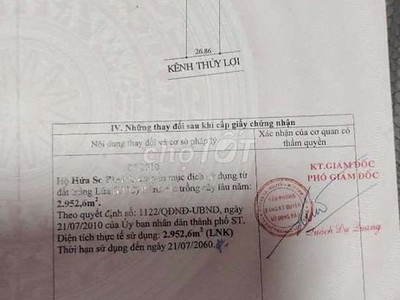 Chính chủ cần tiền bán gấp lô đất hẻm 90 lương định của khóm 4 phường 5, thành phố sóc trăng 2