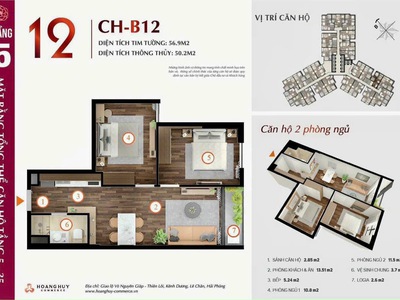 Bán căn hộ hạng sang dự án Hoàng Huy Commerce giá rẻ nhất thị trường 0
