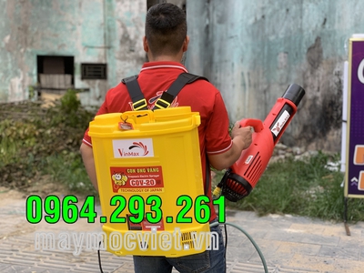 Bộ máy phun thuốc diệt muỗi và kiến ba khoang bình chứa 20 lít dùng vòi Turbo tốc độ cao 0