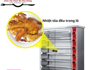 Lò nướng, quay gà vịt 6 thanh ngang 1
