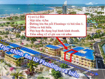 Duy nhất 799tr lô đất trục đường chính 10m thẳng ra bãi biển mới 0