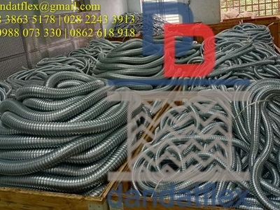 Ống ruột gà lõi thép luồn dây điện bọc nhựa pvc bọc lưới inox 304 chất lượng cao 2