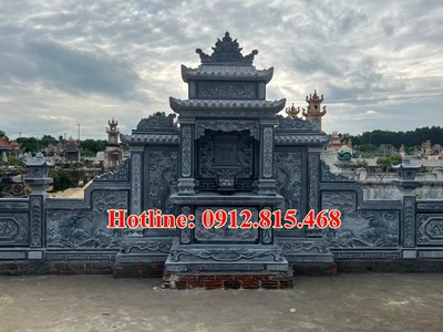 Mẫu lăng thờ đá đẹp bán tại Lai Châu   Lăng mộ đá gia đình tại Lai Châu 4