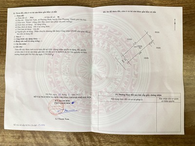 Gia đình cần bán mảnh đất tại ích vịnh, xã phương đình, huyện đan phượng 2