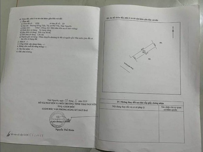 Cần bán gấp lô đât kim cương mặt đường lí nam đế tp phổ yên thái nguyên  ngay gần ngã tư đối diện 0