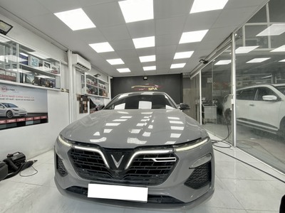Vinfast lux A bản Base 2019 dán decal màu xám xi măng 0