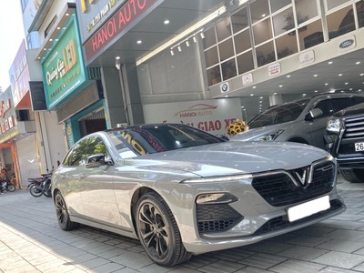 Vinfast lux A bản Base 2019 dán decal màu xám xi măng 6