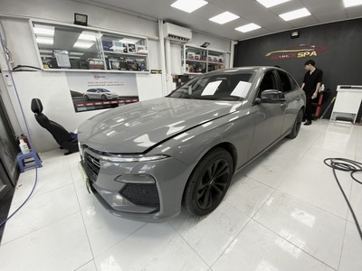 Vinfast lux A bản Base 2019 dán decal màu xám xi măng 8