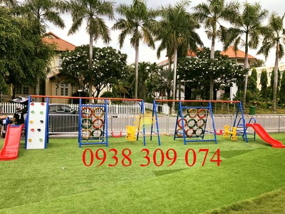 Thang leo liên hoàn kết hợp cầu trượt, thang leo thể chất 0