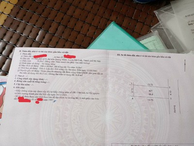 Bán 56.8m đất tổ dân phố số 9 thị trấn quang minh giá 2x  x tiểu học 2