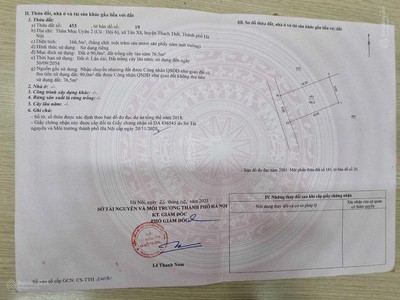Chính chủ do không có nhu cầu sử dụng bán mảnh đất đội 6 tân xã, thạch thất, hà nội - dt 166,5m2 4
