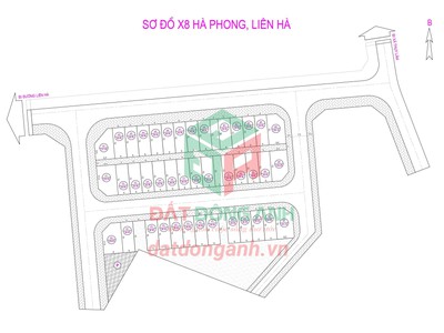 Bán đất đấu giá x8 hà phong liên hà đông anh 3 mặt tiền 3