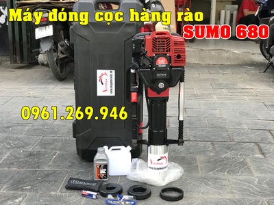 Máy đóng cọc hàng rào chạy xăng 3 đầu cốt Sumo KD680 6