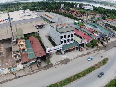 Bán đất mặt phố tam trinh dt:565m mt:17m hiện đang cho thuê 120tr/th mặt kinh doanh vip 0