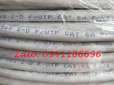 Sẵn số lượng Cáp mạng CAT6A FTP-STP bọc bạc chống nhiễu ANCOMTECK ACT-BOX305-6AWHITE 1