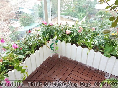 Mẫu ban công đẹp combo 10 nhà chị minh tại an bình city 3