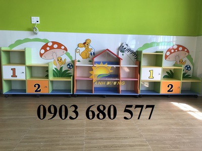 Chuyên sản xuất tủ kệ gỗ mầm non cho trẻ giá tận xưởng 0