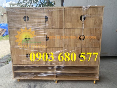 Chuyên sản xuất tủ kệ gỗ mầm non cho trẻ giá tận xưởng 8