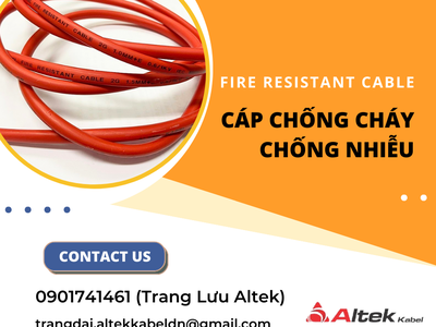 Cáp chống cháy chống nhiễu 2Cx1.5mm 2