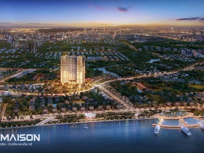 260 tr nhận nhà căn hộ cao cấp view sông Sài Gòn duy nhất tại trung tâm TP Thủ Dầu Một The Maison 0
