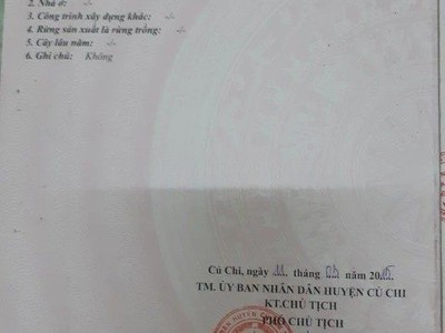 Chủ ngộp cần bán gấp đất thổ cư 249.2m  , giá 550 triệu tại, Xã Tân Thông Hội, Huyện Củ Chi, TP. Hồ 0