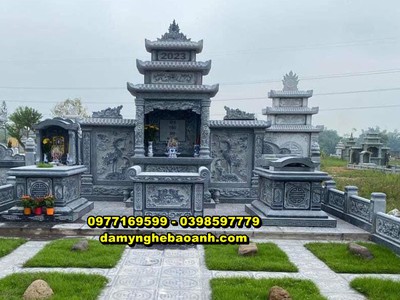 Hình ảnh lăng thờ đá,lăng mộ đá đẹp lắp đặt tại quảng ninh 3