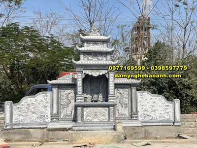 Hình ảnh lăng thờ đá,lăng mộ đá đẹp lắp đặt tại quảng ninh 4