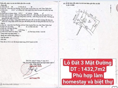 Bán Đất 3 Mặt Tiền Đường Ven Biển Lộc Bình - Đầm Cầu Hai 1