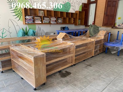 Kệ montessori, kệ gỗ mầm non nhiều mẫu chất lượng cao 7